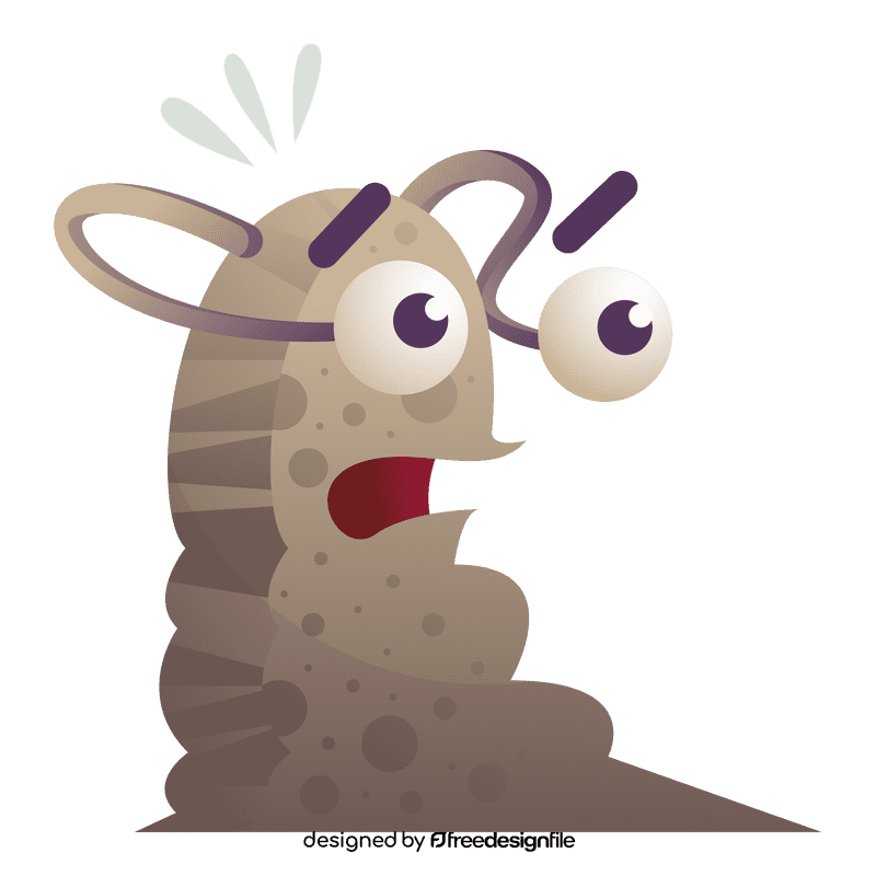 Slug anxious clipart