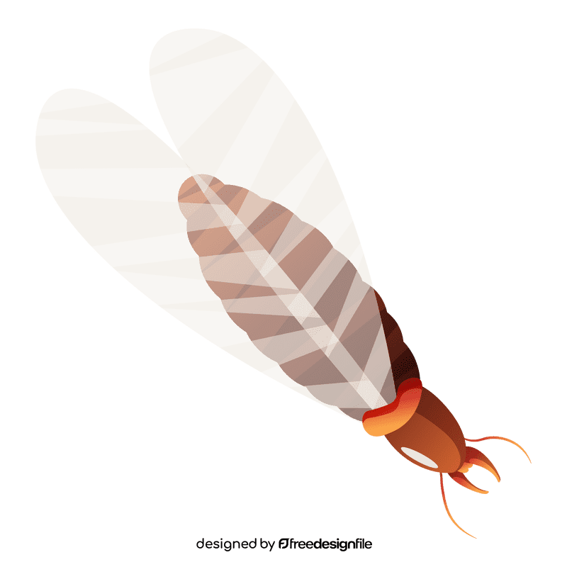 Termite larva wings clipart