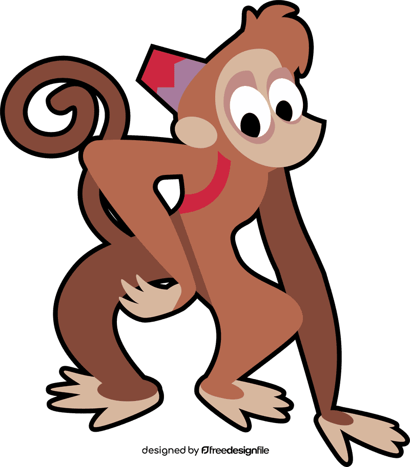 Aladdin cartoon character Abu clipart