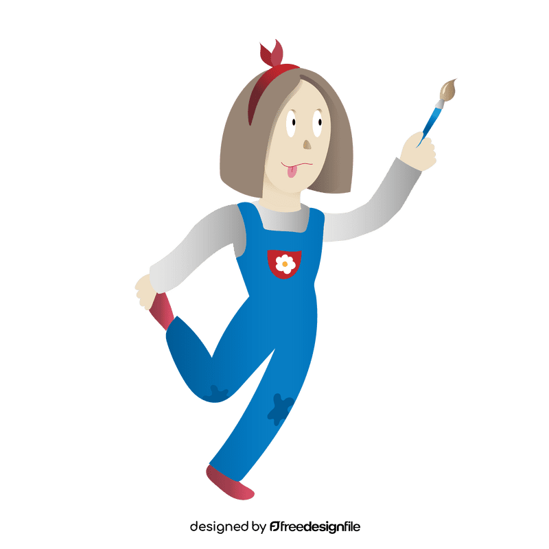 Artist Girl clipart