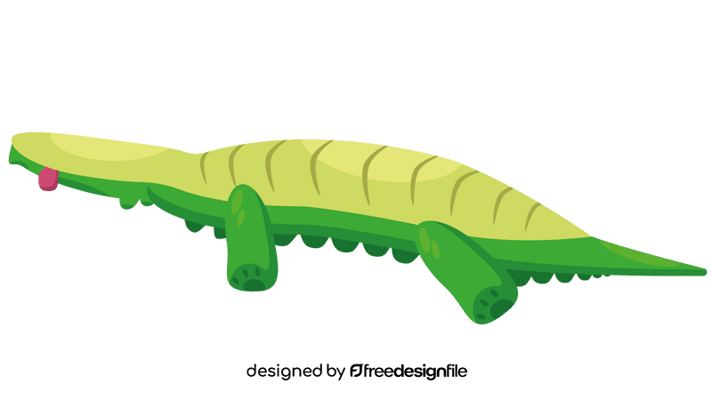 Alligator chill clipart
