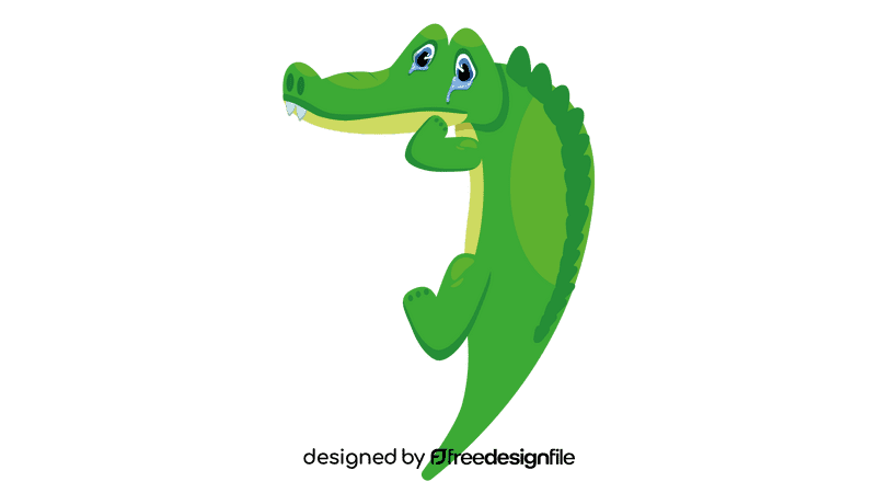 Alligator cry clipart