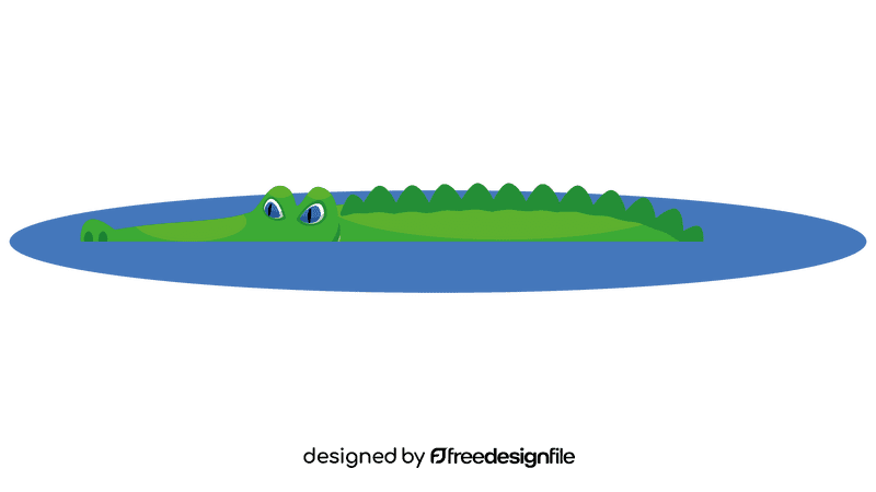 Alligator hunt clipart