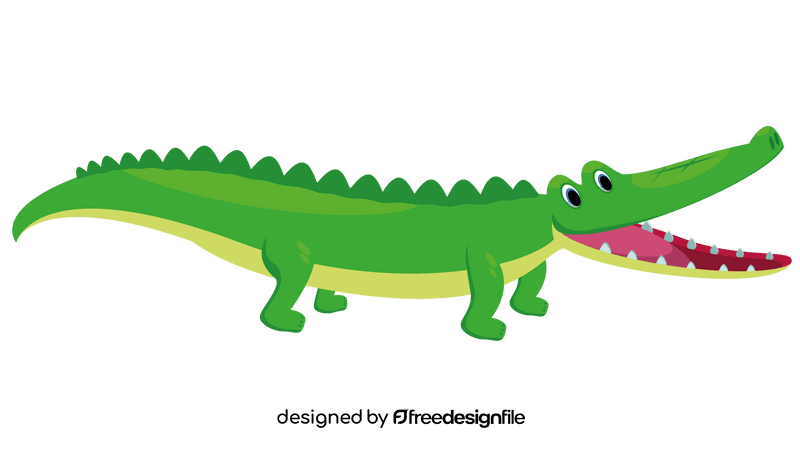 Alligator open mouth clipart