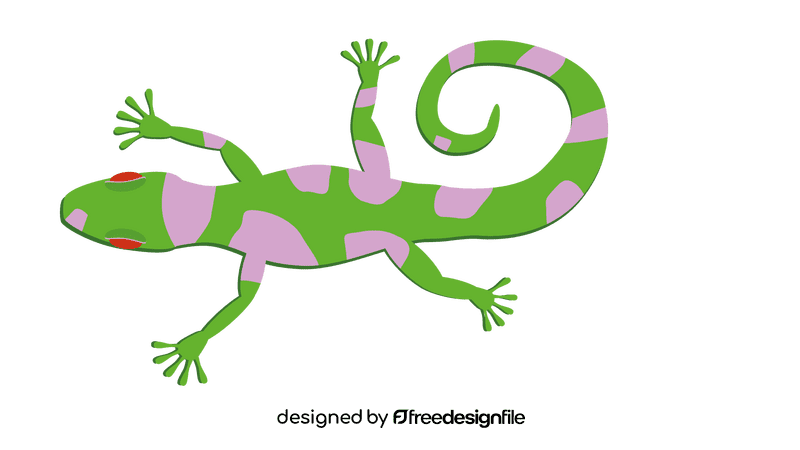 Toxic gecko clipart