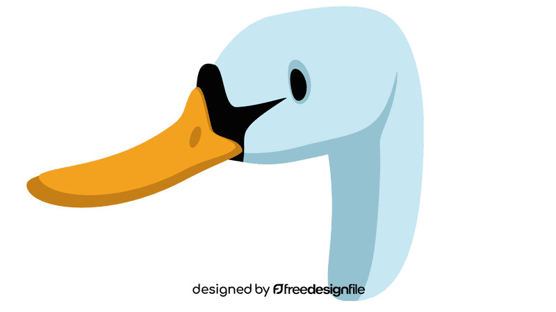 Swan head clipart