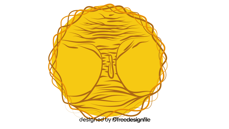 Tree of life in wreath clipart