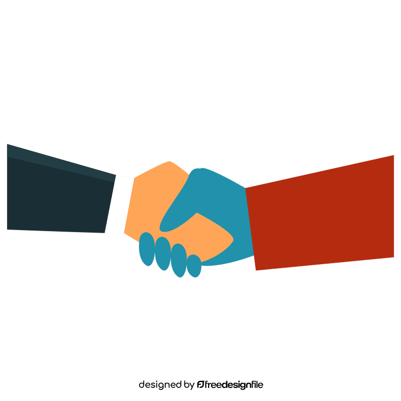 Shaking hands alien clipart