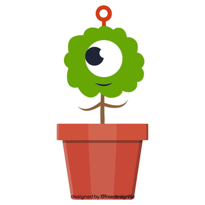 Alien plant clipart