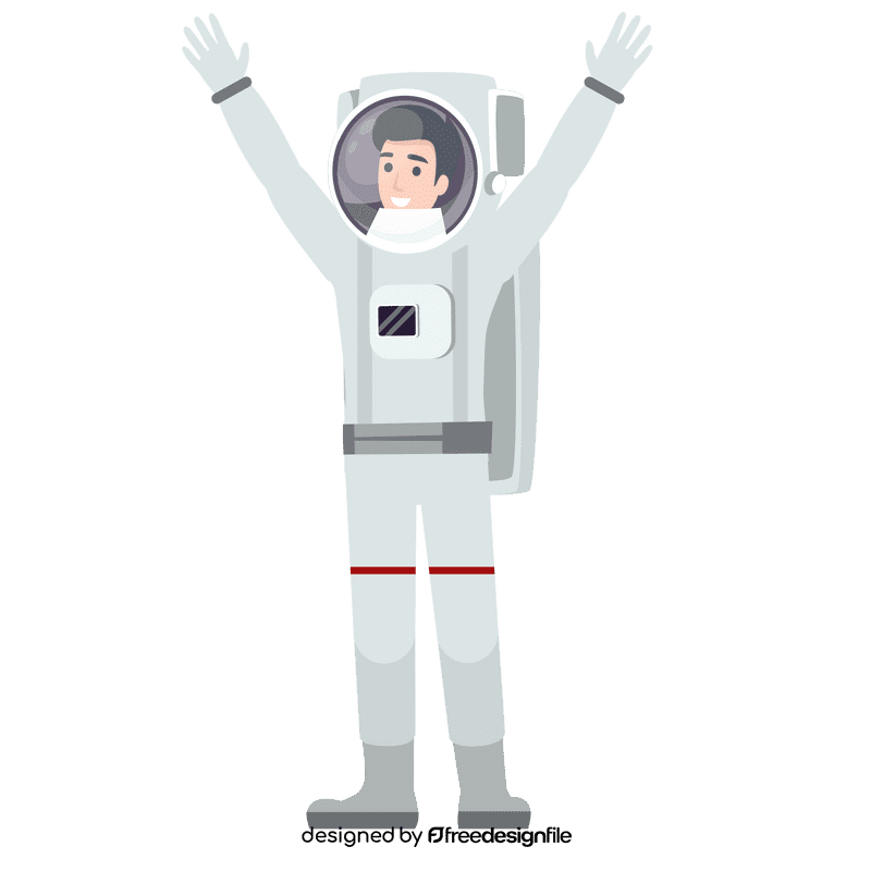 Happy astronaut clipart