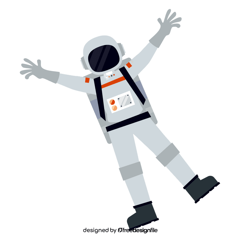 Astronaut floating clipart