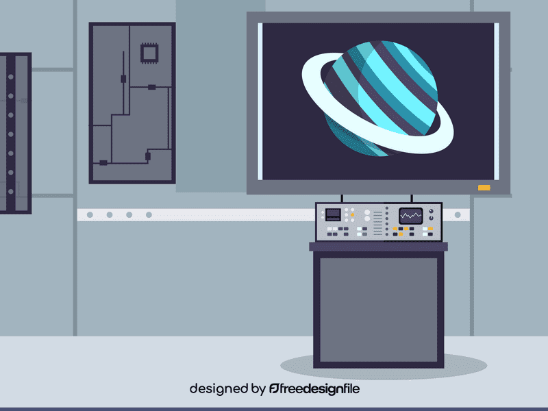Spaceship room vector