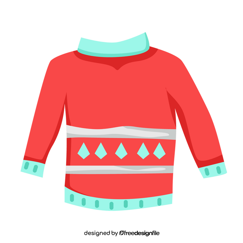 Knitted sweater clipart