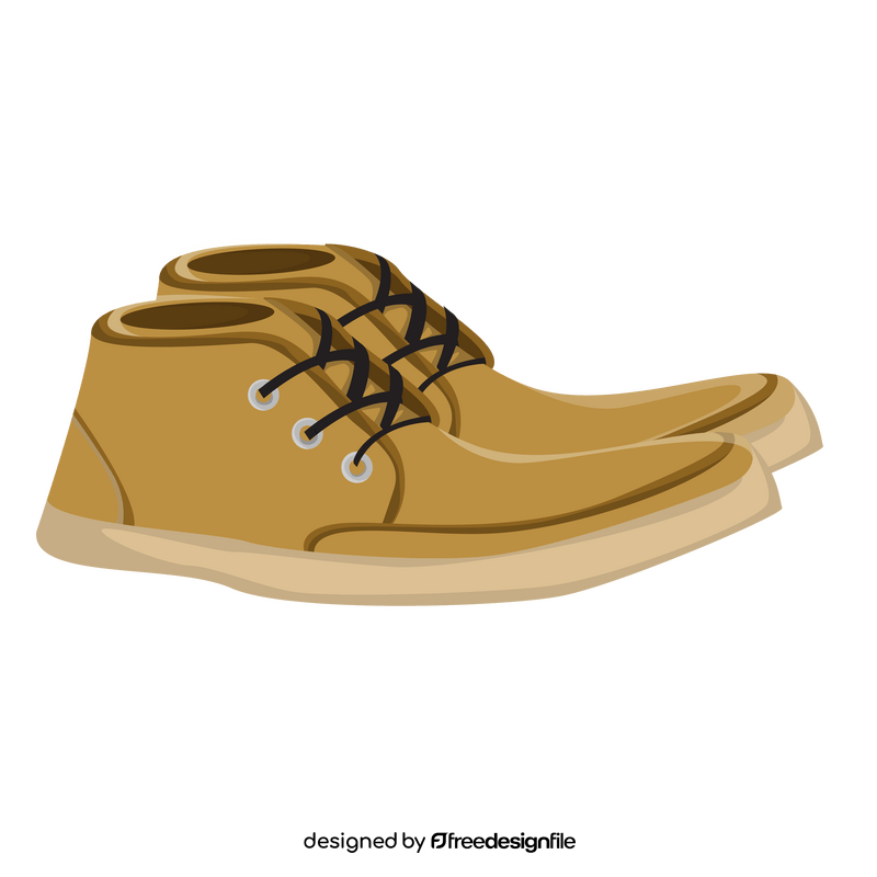 Casual shoes clipart vector free download