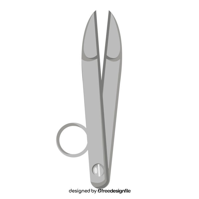 Leather craft scissors clipart