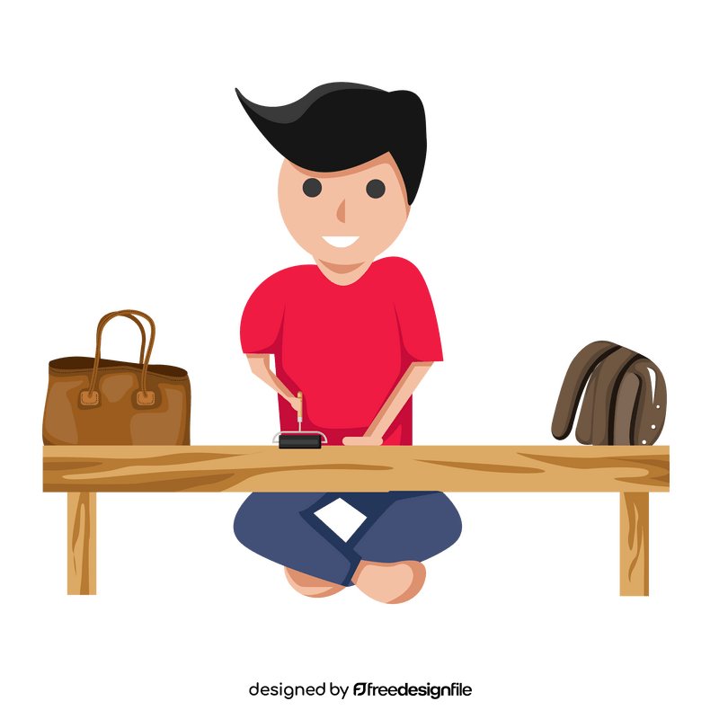 Leather crafting clipart