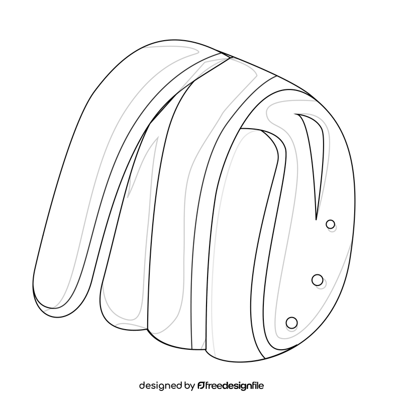 Belt drawing black and white clipart