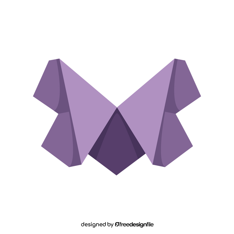Origami butterfly clipart