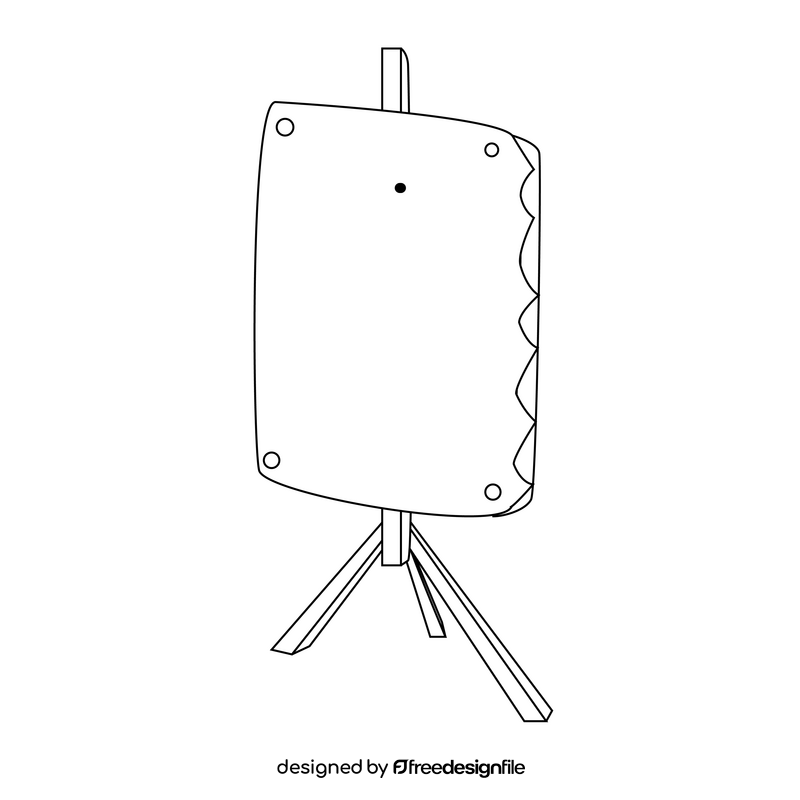 Painting canvas drawing black and white clipart