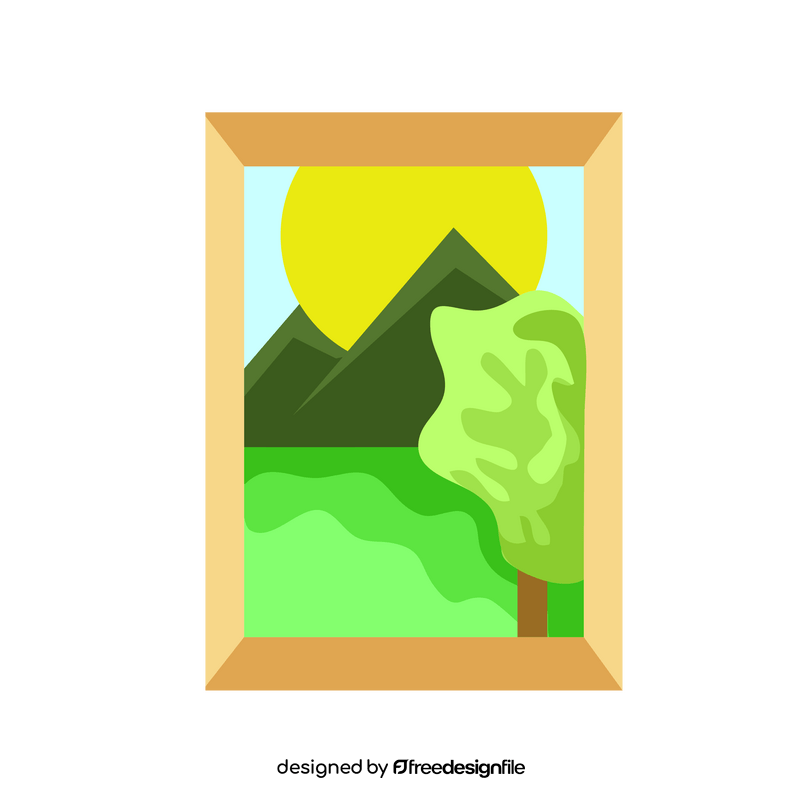 Nature painting clipart