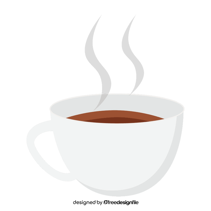 Hot coffee cup clipart