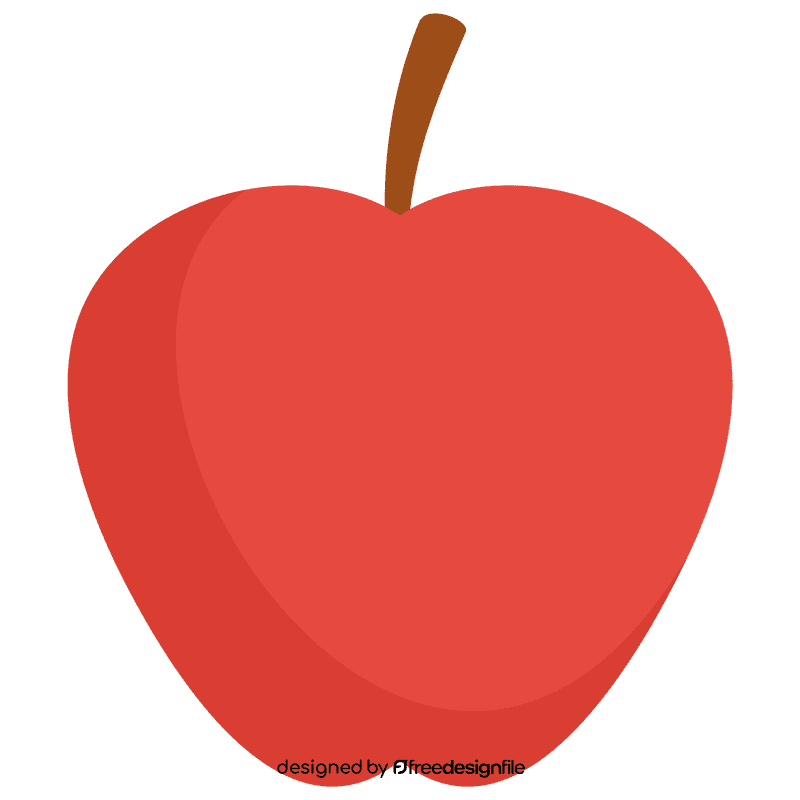 Red apple clipart