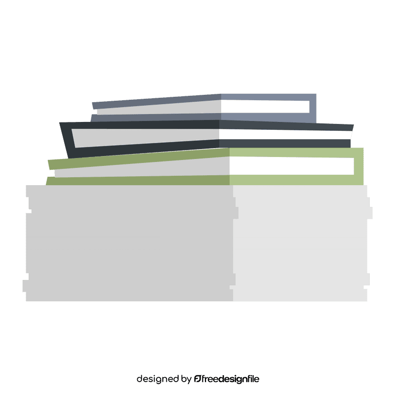 Books and paperworks clipart