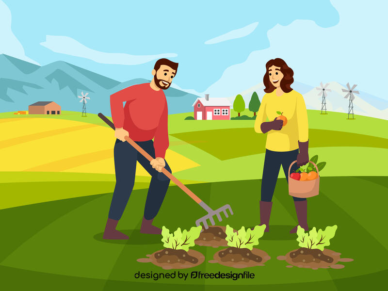 Farmers vector