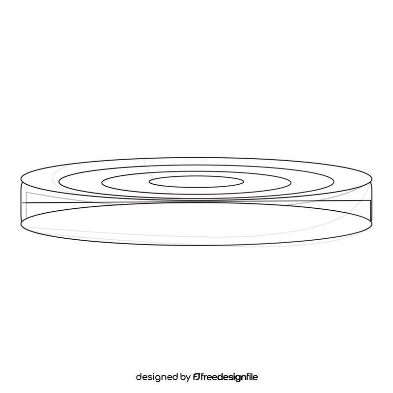 Pottery turntable drawing black and white clipart