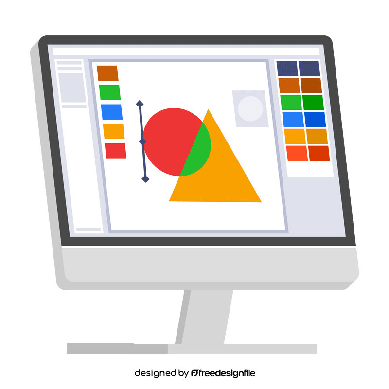 Designer computer clipart
