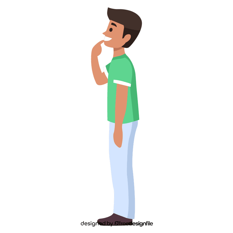 Boy thinking clipart