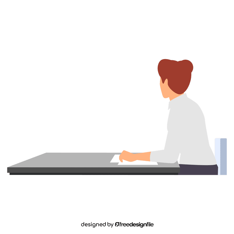 Business woman office clipart