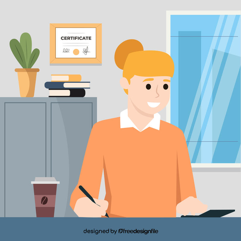Financial planner vector