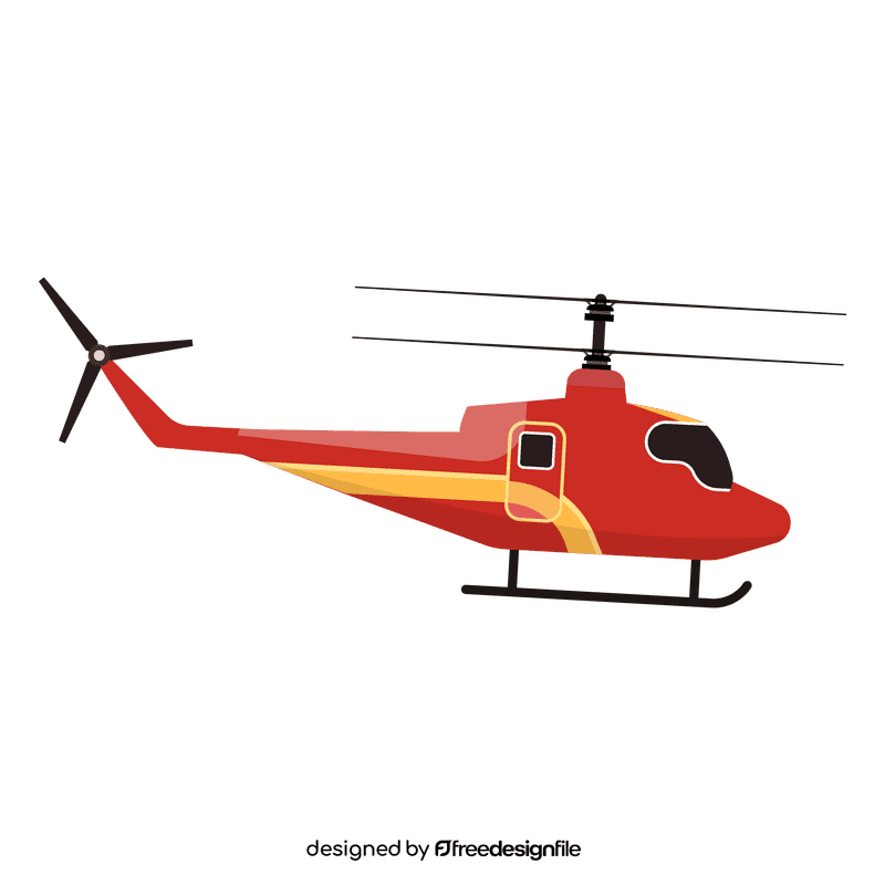 Firefighter helicopter clipart