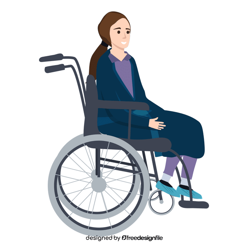 Patient wheelchair clipart
