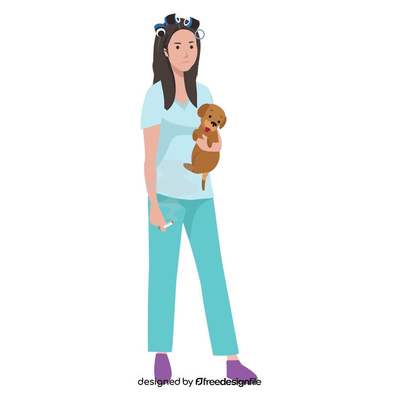Jobless woman clipart