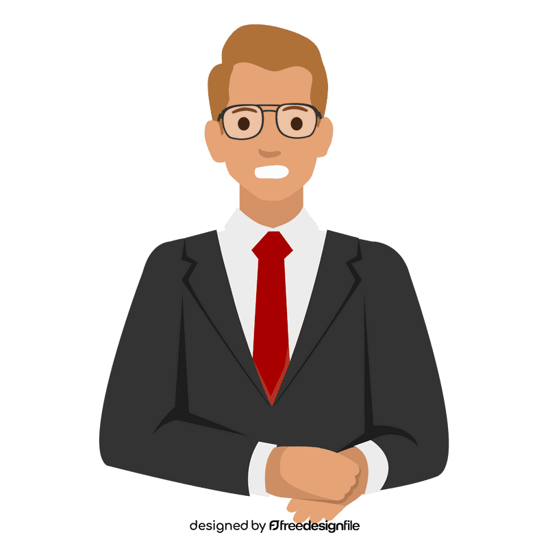 News anchor suit clipart