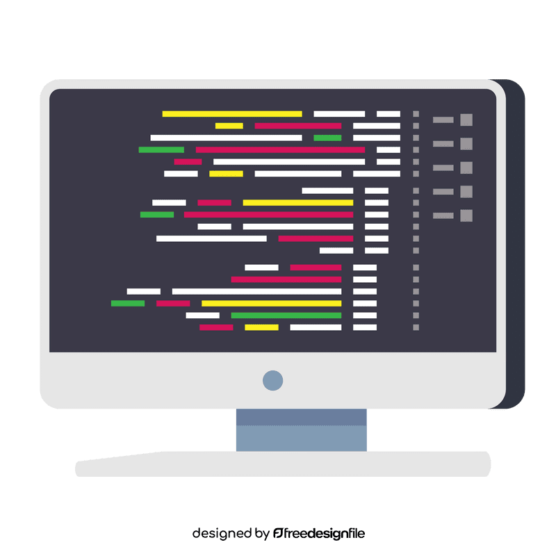 Coding computer programming clipart