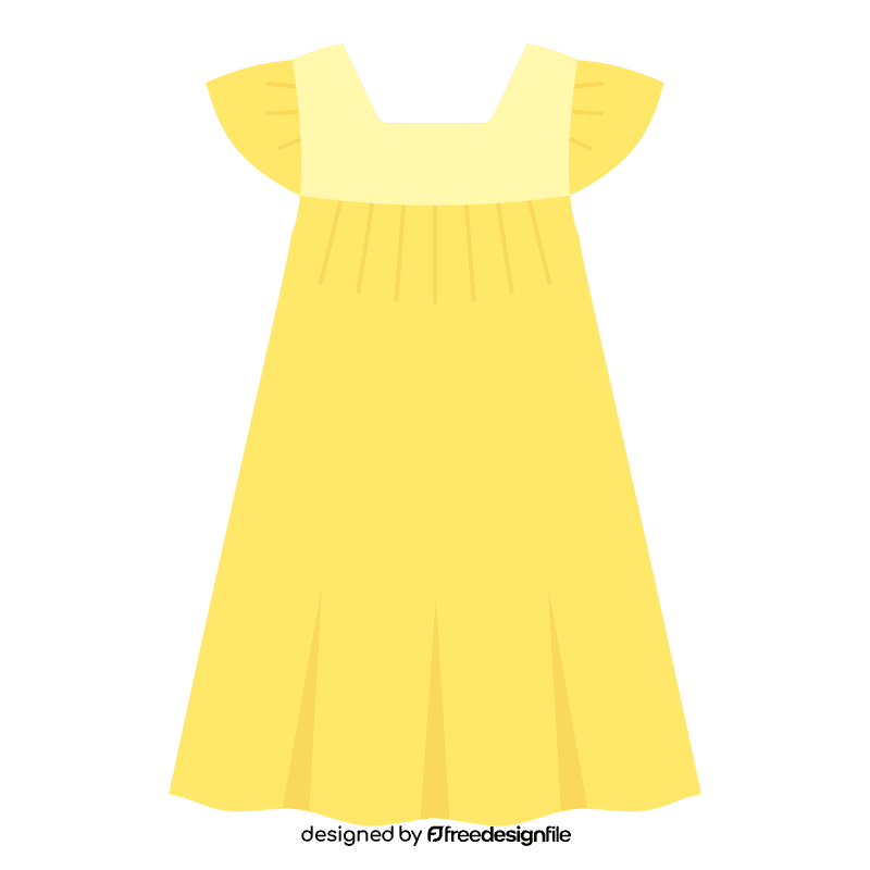 Yellow dress clipart