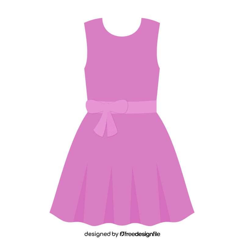 Purple dress clipart
