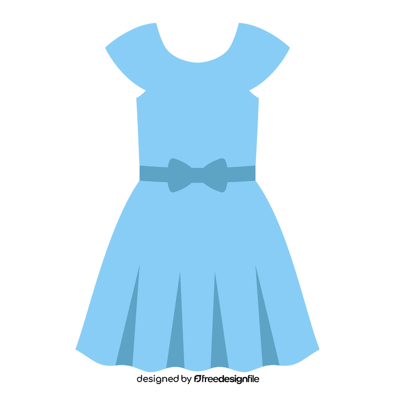 Blue dress clipart
