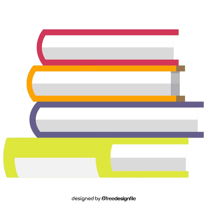 Books stack clipart