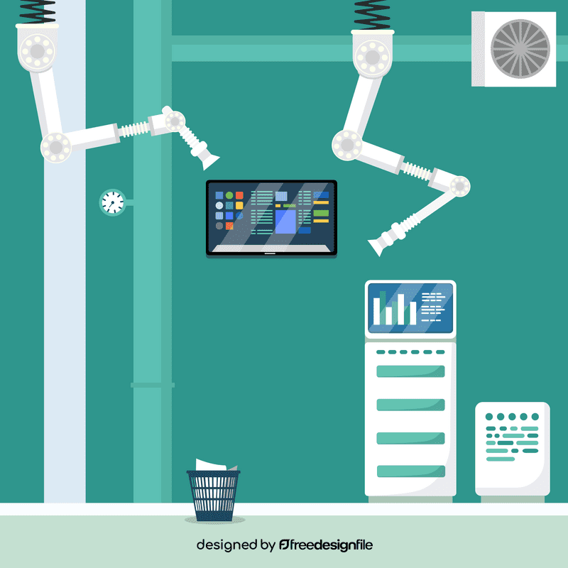Robot lab vector