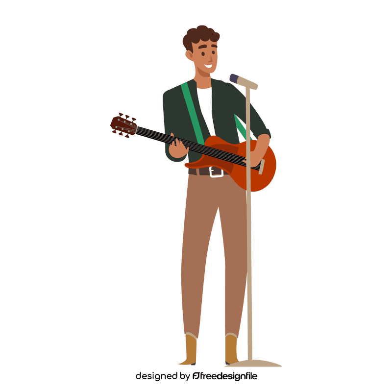 Man musician clipart