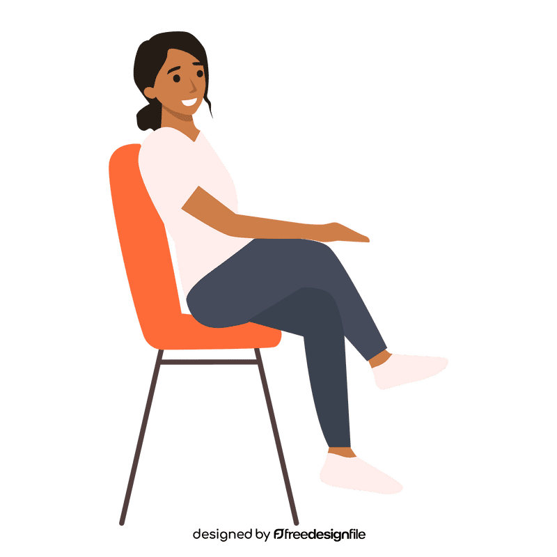 Woman sit clipart