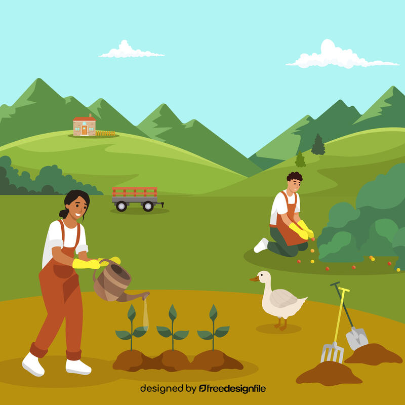 Family garden vector