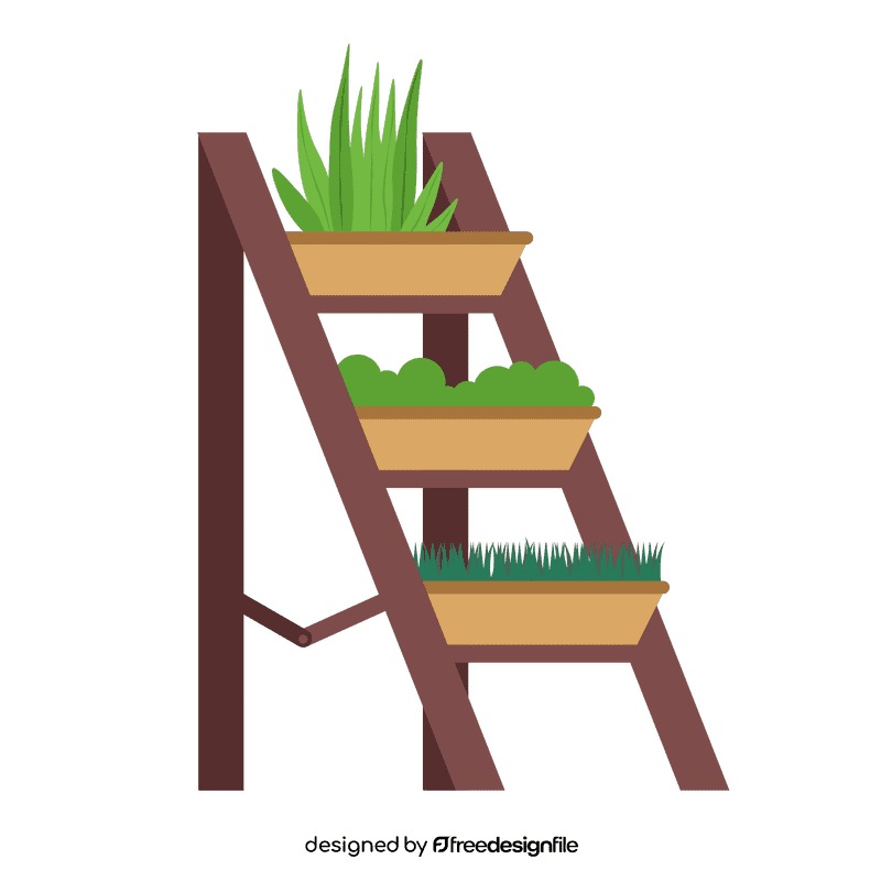 Plant stairs clipart