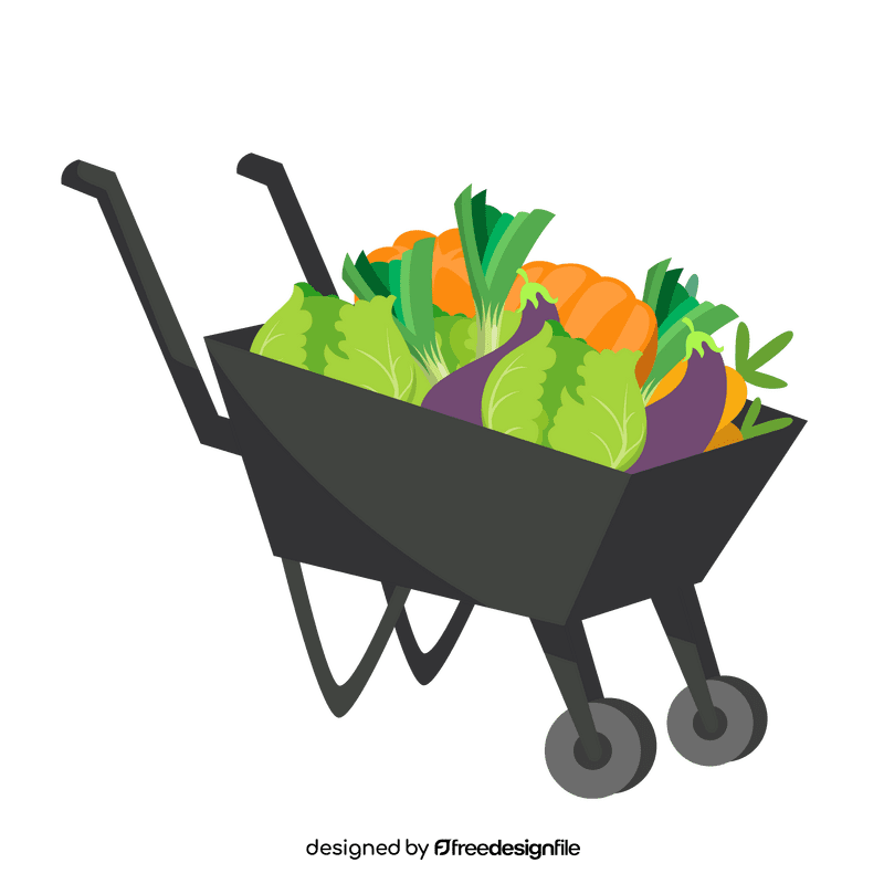 Vegetables cart clipart