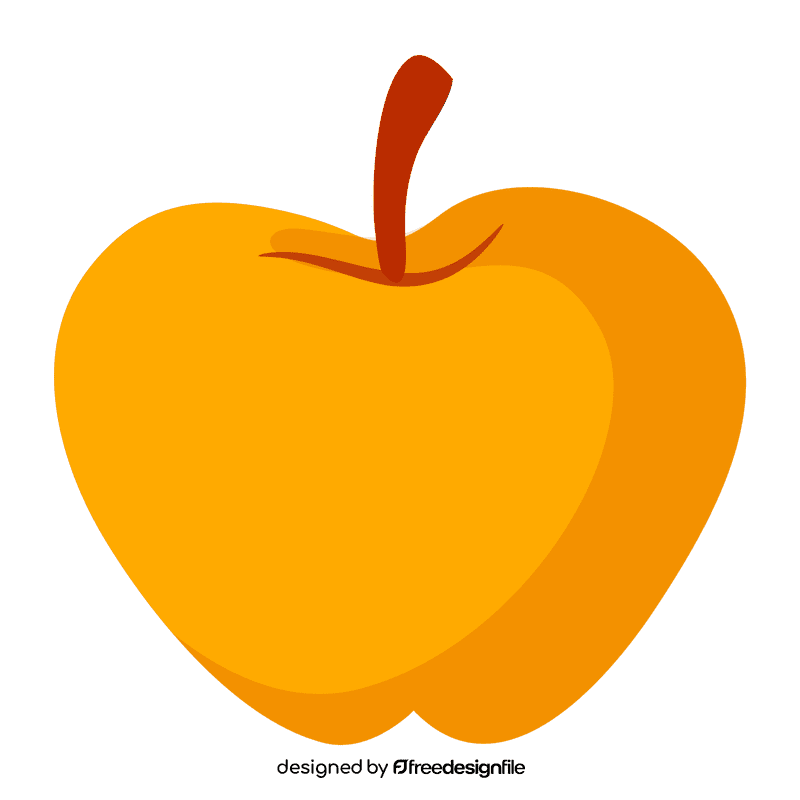 Yellow apple clipart