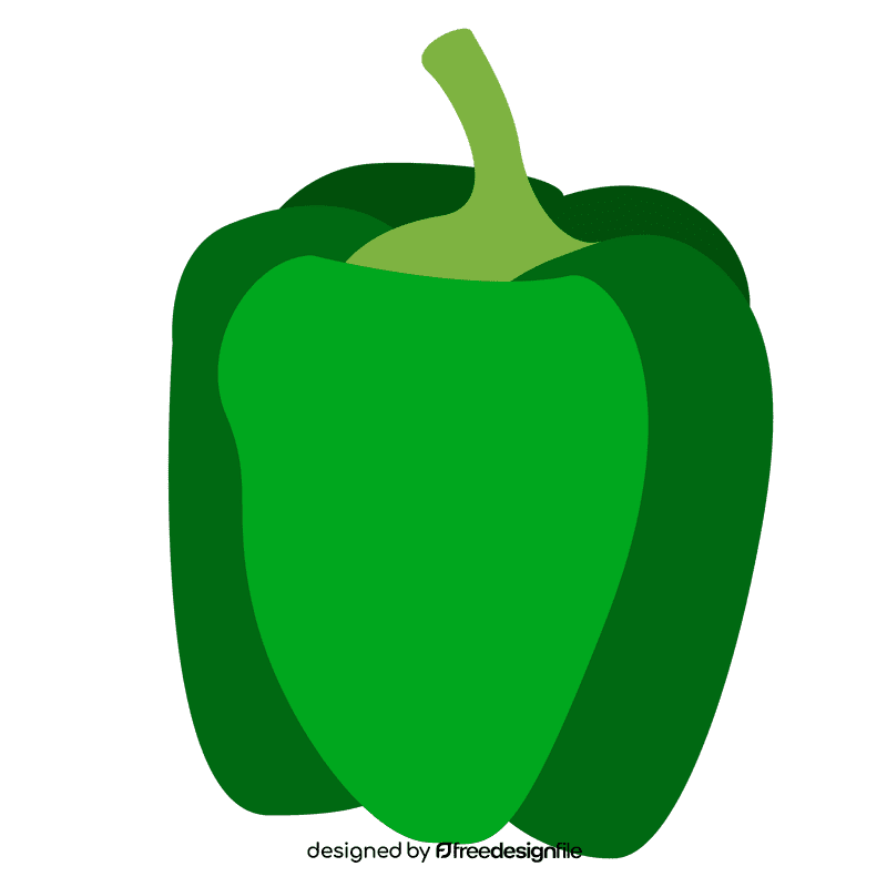 Green paprika clipart